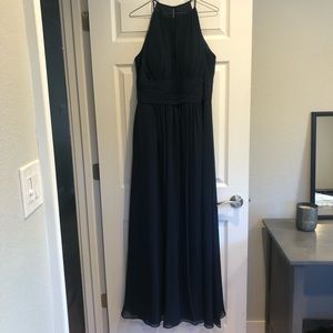 Azazie Bonnie in Dark Navy